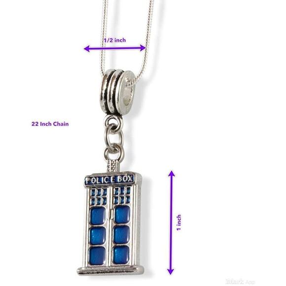 Police Box Necklace Merchandise for the Famous TV Show - Picture 2 of 5